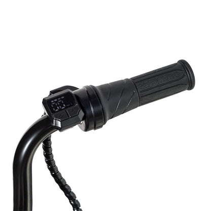 كروني EL-MB03P للأطفال هارلي طلاء أسود مع تطبيق صوت بلوتوث ودخان مزيف ضوء LED