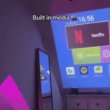 جهاز عرض الألعاب CRONY HY-300A بتركيز تلقائي 180° جهاز عرض فيديو منزلي محمول