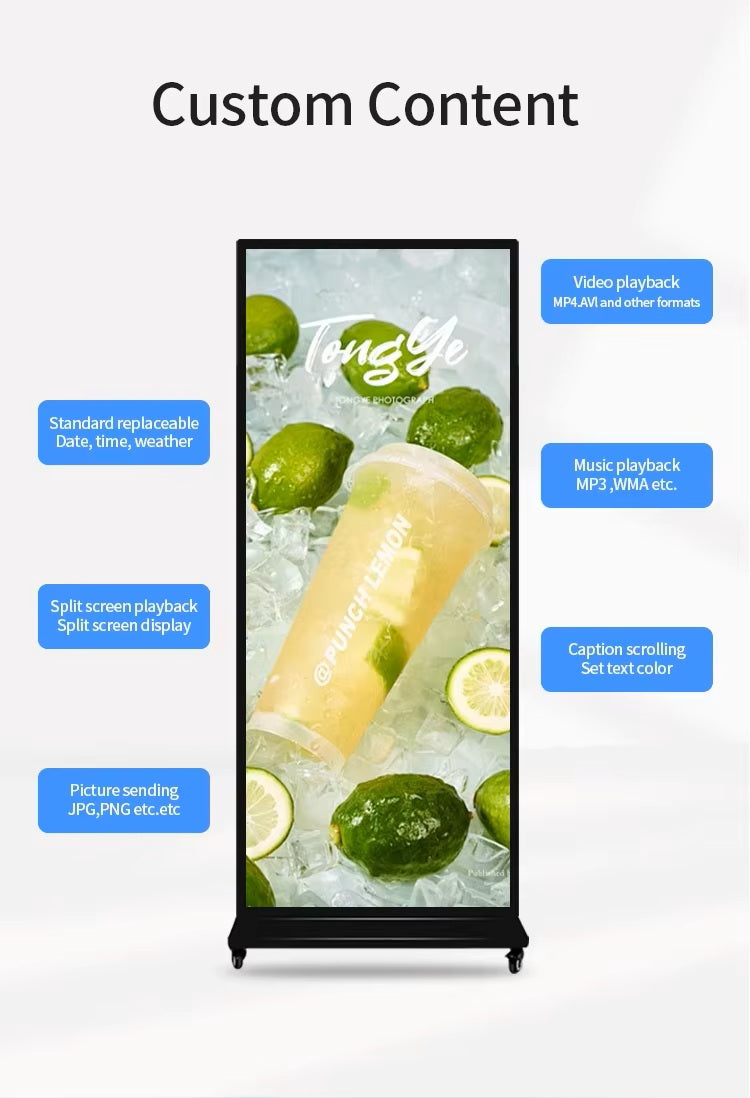 كروني TX64-2 شاشة لمس عمودية بحجم 64 بوصة بدقة عالية كاملة نظام أندرويد 11 شاشة LED مكبرات صوت مزدوجة واي فاي بلوتوث للمكتب والفصل الدراسي