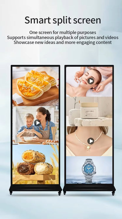 كروني TX64-2 شاشة لمس عمودية بحجم 64 بوصة بدقة عالية كاملة نظام أندرويد 11 شاشة LED مكبرات صوت مزدوجة واي فاي بلوتوث للمكتب والفصل الدراسي