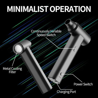 CRONY J01MAX-V منفاخ غبار عنيف منفاخ غبار عنيف جامع غبار توربو محمول لاسلكي منفاخ كهربائي مروحة نفاثة توربو صغيرة مجفف شعر