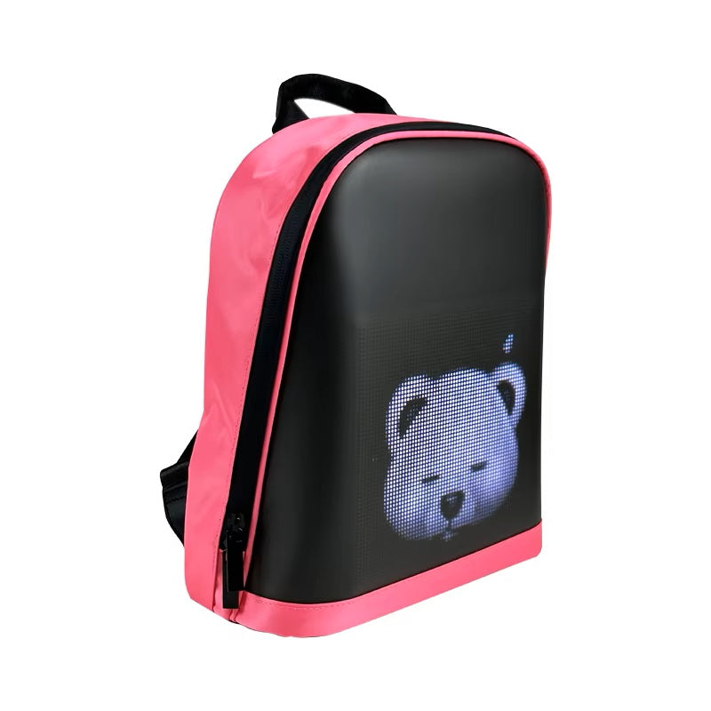 CRONY LED display backpack R1 motorcycle backpack with customizable programmable smart light-up digital display