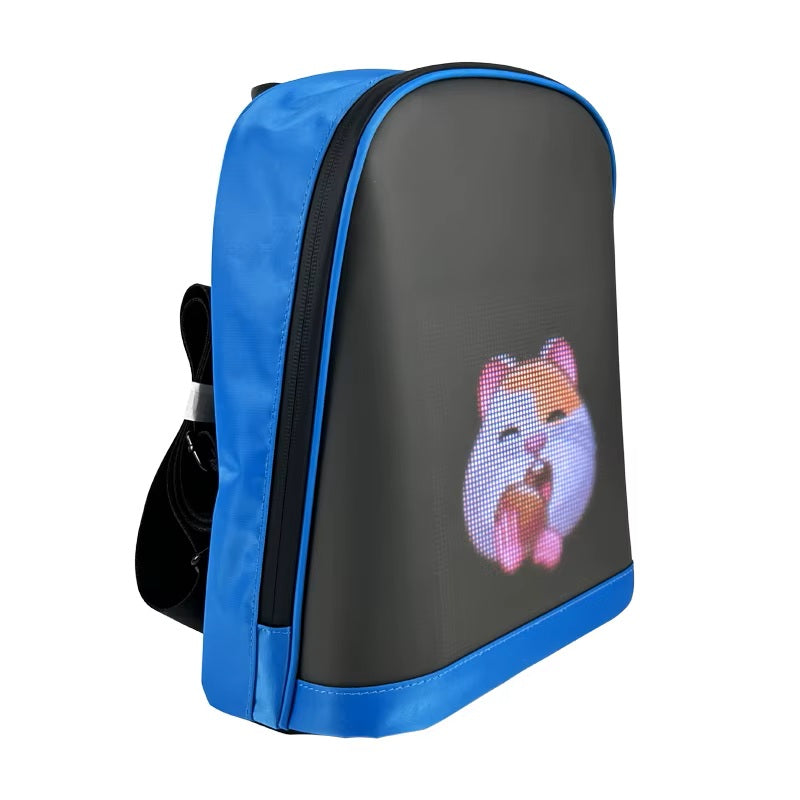 CRONY LED display backpack R1 motorcycle backpack with customizable programmable smart light-up digital display