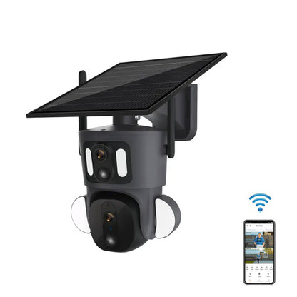 كاميرا CRONY RBX-SD320 4G-4K-8MP RBX-SD320 واي فاي-4K-8MP شمسية مزدوجة الربط بطارية كاميرا PT مدمجة بطارية خارجية تتبع بشري تلقائي عدسة مزدوجة شمسية