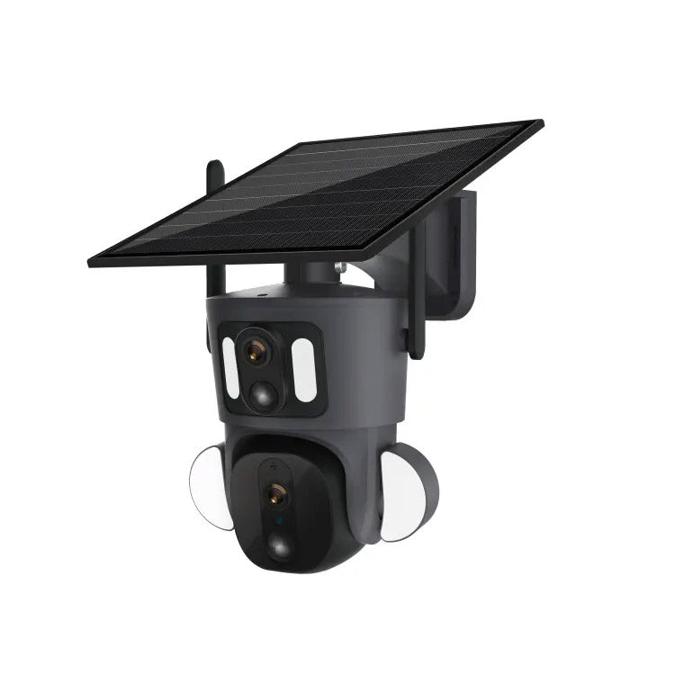 كاميرا CRONY RBX-SD320 4G-4K-8MP RBX-SD320 واي فاي-4K-8MP شمسية مزدوجة الربط بطارية كاميرا PT مدمجة بطارية خارجية تتبع بشري تلقائي عدسة مزدوجة شمسية