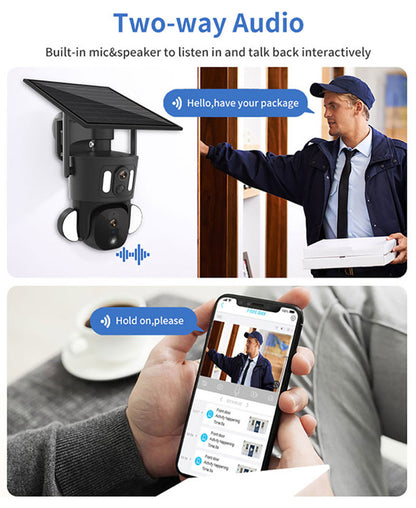 كاميرا CRONY RBX-SD320 4G-4K-8MP RBX-SD320 واي فاي-4K-8MP شمسية مزدوجة الربط بطارية كاميرا PT مدمجة بطارية خارجية تتبع بشري تلقائي عدسة مزدوجة شمسية