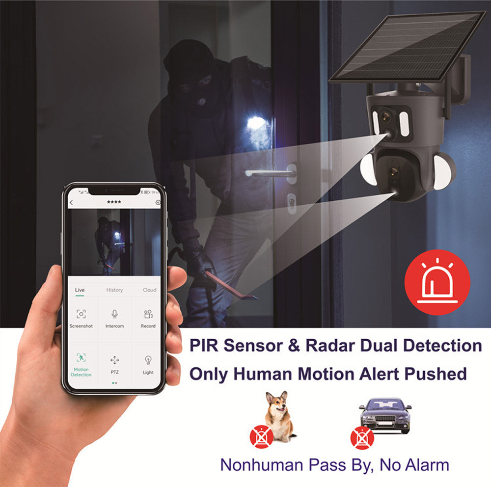 كاميرا CRONY RBX-SD320 4G-4K-8MP RBX-SD320 واي فاي-4K-8MP شمسية مزدوجة الربط بطارية كاميرا PT مدمجة بطارية خارجية تتبع بشري تلقائي عدسة مزدوجة شمسية