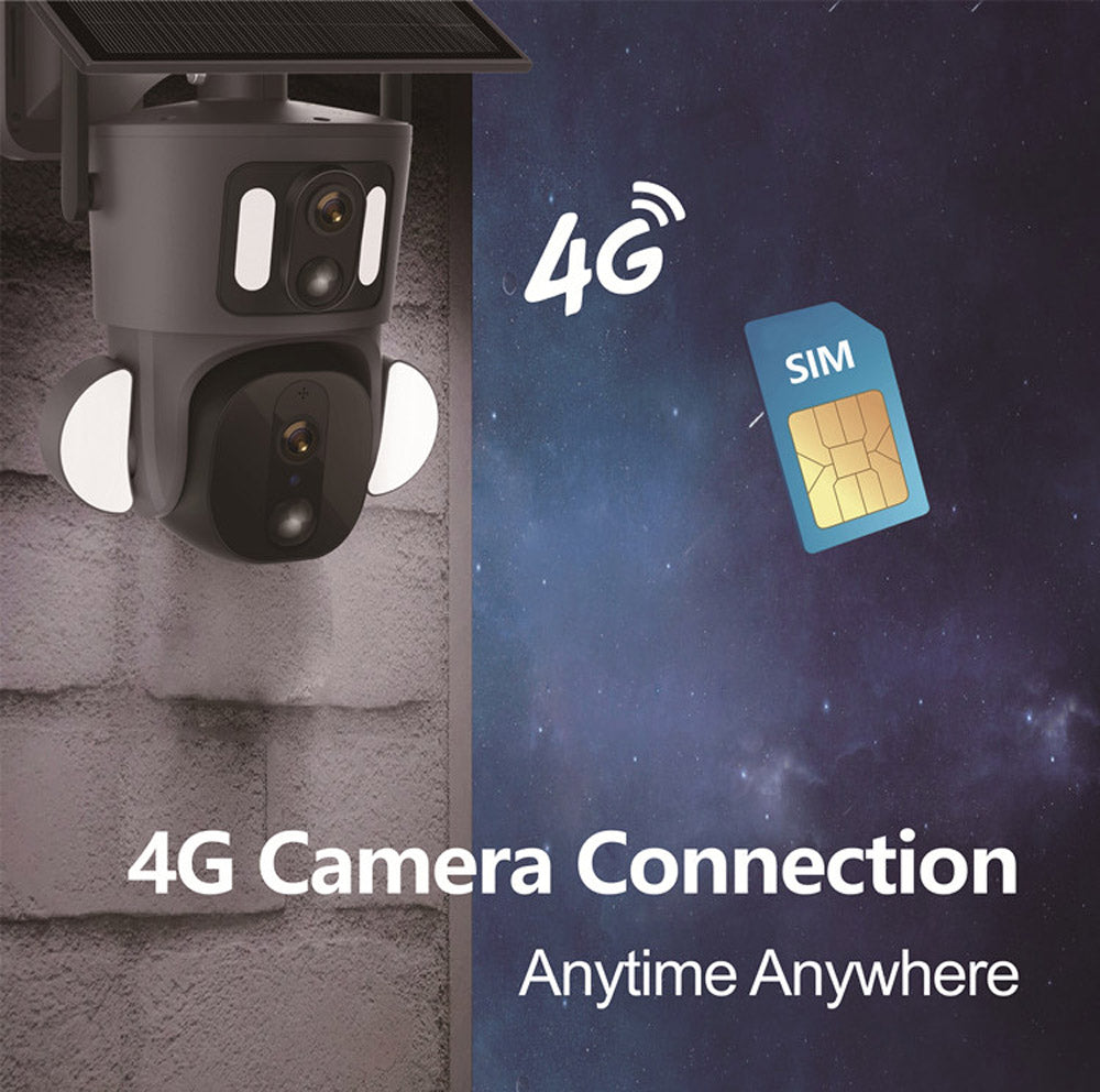 كاميرا CRONY RBX-SD320 4G-4K-8MP RBX-SD320 واي فاي-4K-8MP شمسية مزدوجة الربط بطارية كاميرا PT مدمجة بطارية خارجية تتبع بشري تلقائي عدسة مزدوجة شمسية