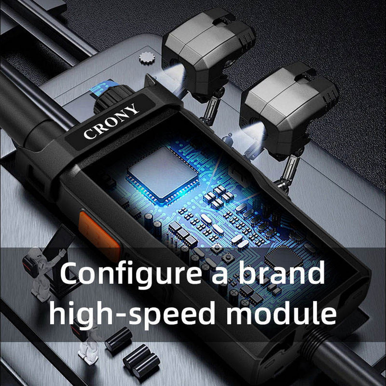 CRONY CY-C9 4G WIFI Long Range Walkie Talkie Portable Two Way Radio with 6000mAh Battery TypeC Charging