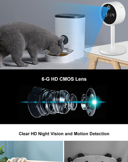 كاميرا ساعة لاسلكية بتصميم رأس ساعة، كاميرا ساعة CRONY X8-1080P-WiFi، ساعة طاولة