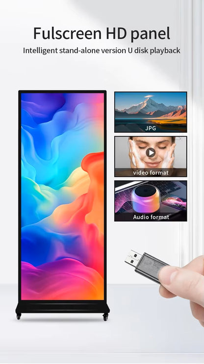 كروني TX64-2 شاشة لمس عمودية بحجم 64 بوصة بدقة عالية كاملة نظام أندرويد 11 شاشة LED مكبرات صوت مزدوجة واي فاي بلوتوث للمكتب والفصل الدراسي