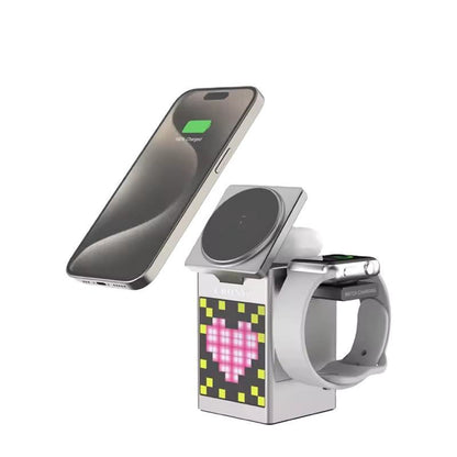 CRONY S5 Wireless charger With Speaker and Clock