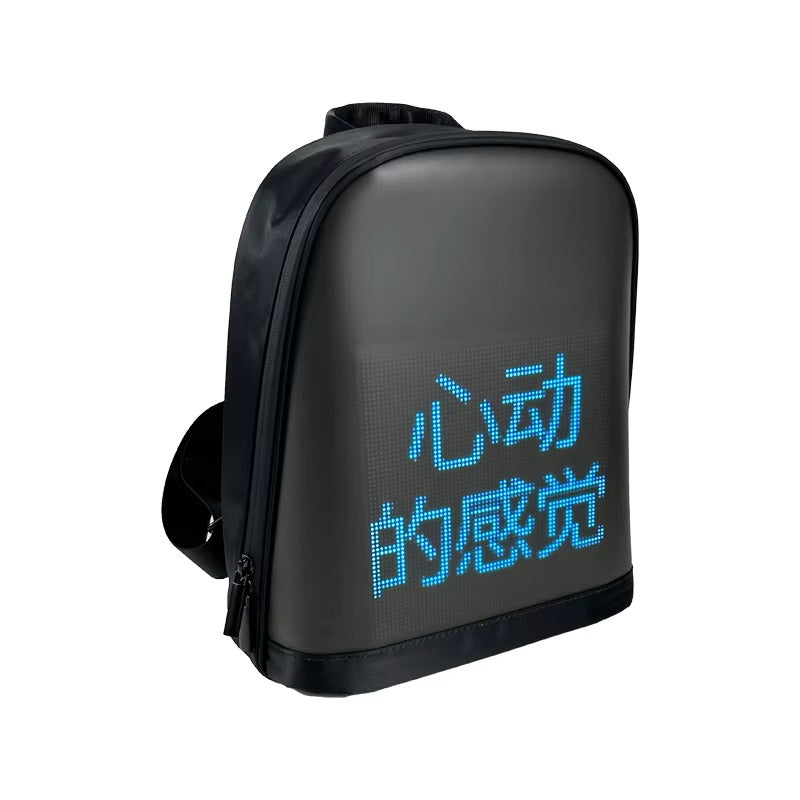 CRONY LED display backpack R1 motorcycle backpack with customizable programmable smart light-up digital display