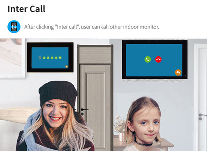 جهاز مراقبة داخلي بشاشة لمس 10 بوصة عالية الدقة CRONY، هاتف باب فيديو IP، نظام الاتصال الداخلي عبر الواي فاي