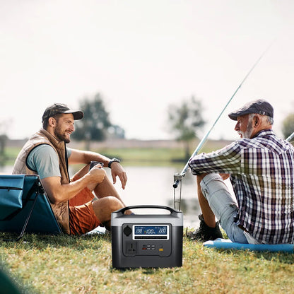 محطة طاقة محمولة CRONY BS800+ بقدرة 800 واط محطة طاقة محمولة بسعة كبيرة شحن سريع حماية متعددة للطوارئ الخارجية