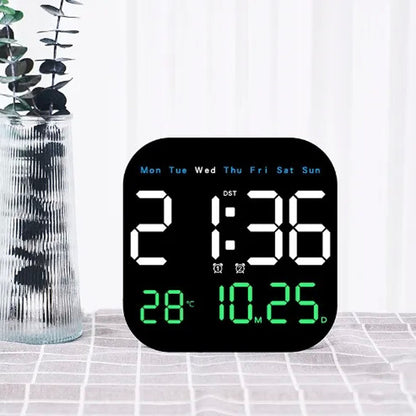 CRONY 6650 Electronic Clock Multi-functional LED Electronic Wall Table Clock Hanging and Standing Dual-purpose Clock