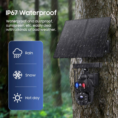 كاميرا بطارية شمسية CRONY ST-599-8MP-4G-30X-20W 24 ساعة تسجيل