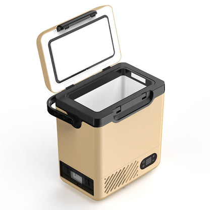 ثلاجة سيارة CRONY N12 بسعة 12 لتر، فريزر محمول للمركبات والشاحنات والعربات الترفيهية، تعمل بالتيار المتردد والمستمر 12 فولت و24 فولت، ثلاجة صغيرة مع بطارية قابلة للفصل وشاشة LED، من -20°C إلى 20°C للتخييم والسفر والنشاطات الخارجية