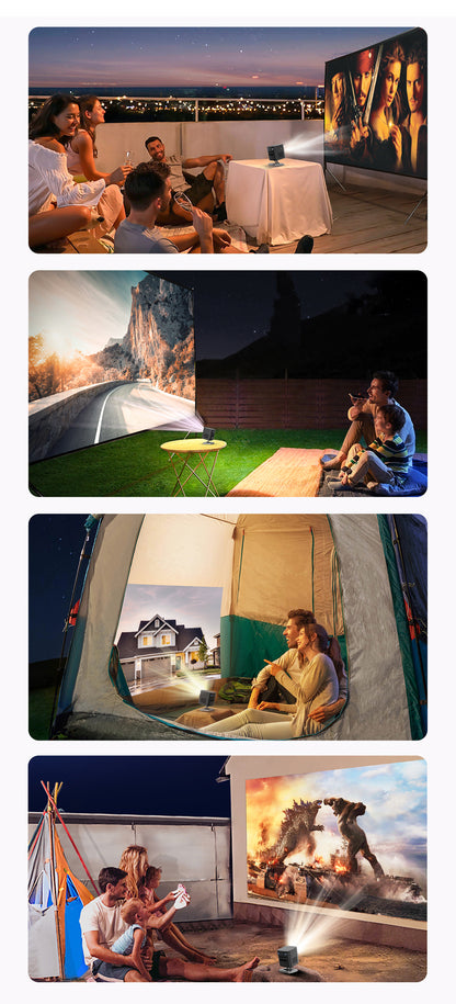 جهاز عرض عمودي CRONY C1000 ثلاثي الأبعاد مع مكبر صوت بلوتوث، ميني 1080 بكسل، واي فاي، ذكي، LED DLP، أندرويد، مسرح منزلي محمول، جهاز عرض فيديو جيب بيكو مع بطارية