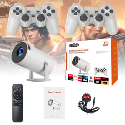 CRONY Portable HY300PRO Smart Projector 720P HD 2.4G/5G WiFi 6 Bluetooth 5.2 Android 11