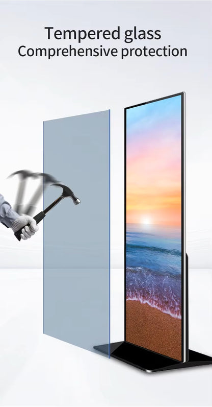 كروني TX64-2 شاشة لمس عمودية بحجم 64 بوصة بدقة عالية كاملة نظام أندرويد 11 شاشة LED مكبرات صوت مزدوجة واي فاي بلوتوث للمكتب والفصل الدراسي