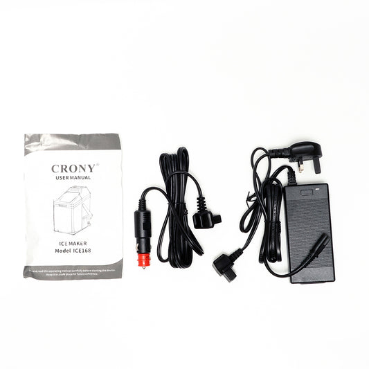 ماكينة صنع الثلج CRONY ICE168 للاستخدام المنزلي والسيارات -20°C تجميد تحكم LED 9 مكعبات ثلج على شكل رصاصة