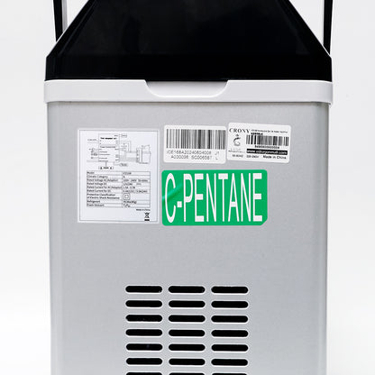 ماكينة صنع الثلج CRONY ICE168 للاستخدام المنزلي والسيارات -20°C تجميد تحكم LED 9 مكعبات ثلج على شكل رصاصة