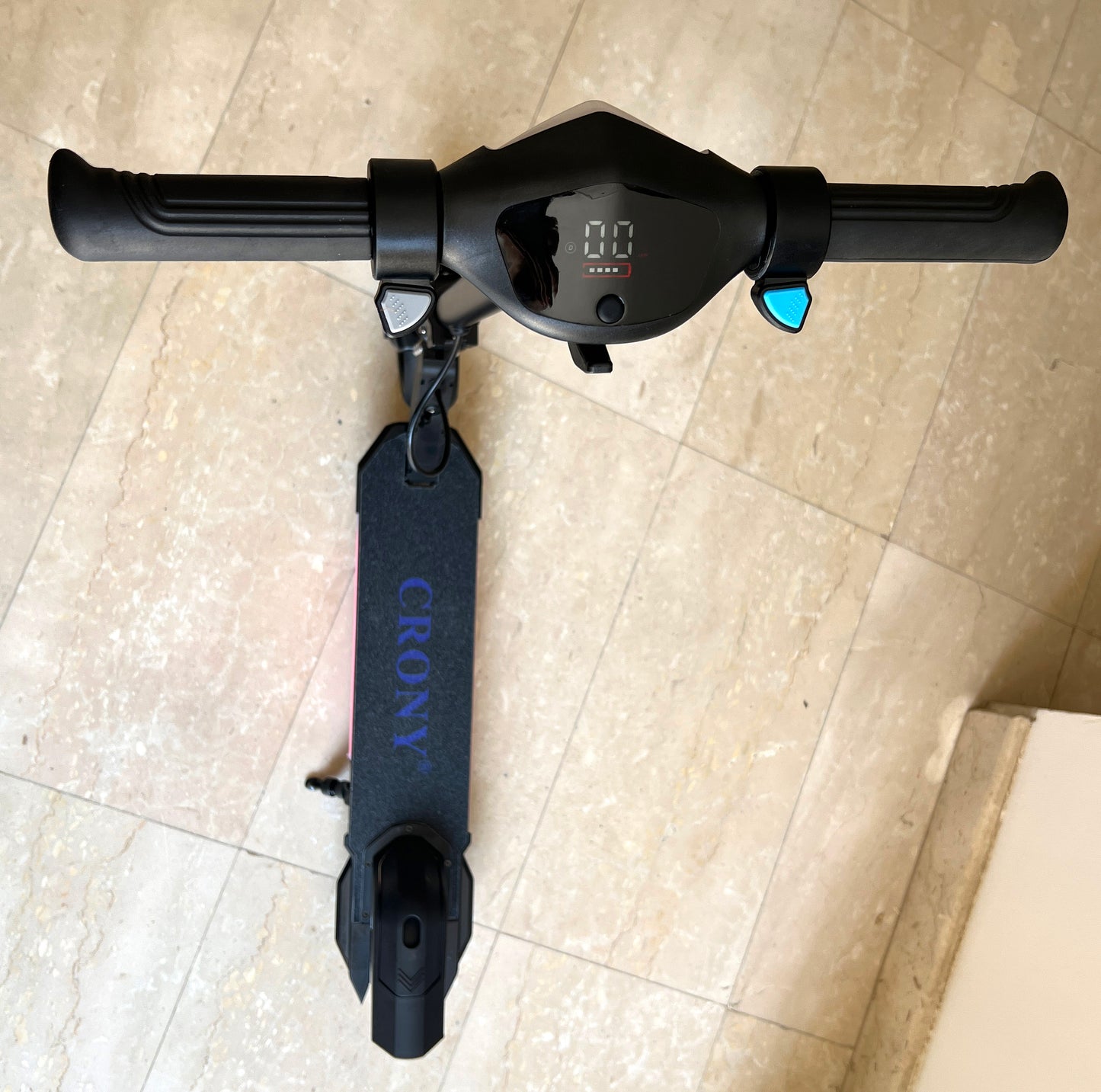 سكوتر كهربائي قابل للطي للأطفال CRONY S32 S31 مع شريط إضاءة LED وأضواء منصة RGB وفرامل إلكترونية