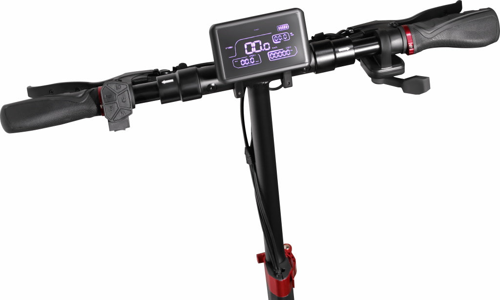 سكوتر كهربائي CRONY T4 بشاشة كبيرة وسرعة عالية مع مصابيح LED ثلاثية التصميم قابل للطي