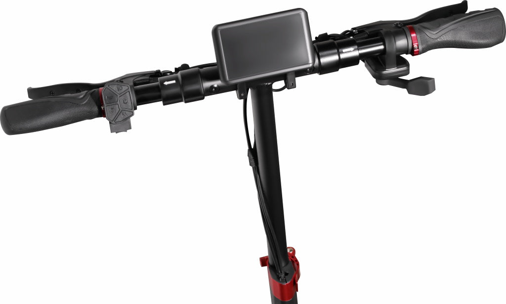 سكوتر كهربائي CRONY T4 بشاشة كبيرة وسرعة عالية مع مصابيح LED ثلاثية التصميم قابل للطي