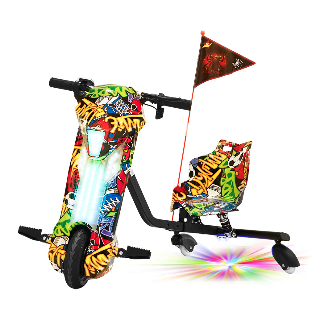 CRONY D02 8 inch V-type drift Car With Speed 18Km/H LED Lights & Bluetooth Speaker