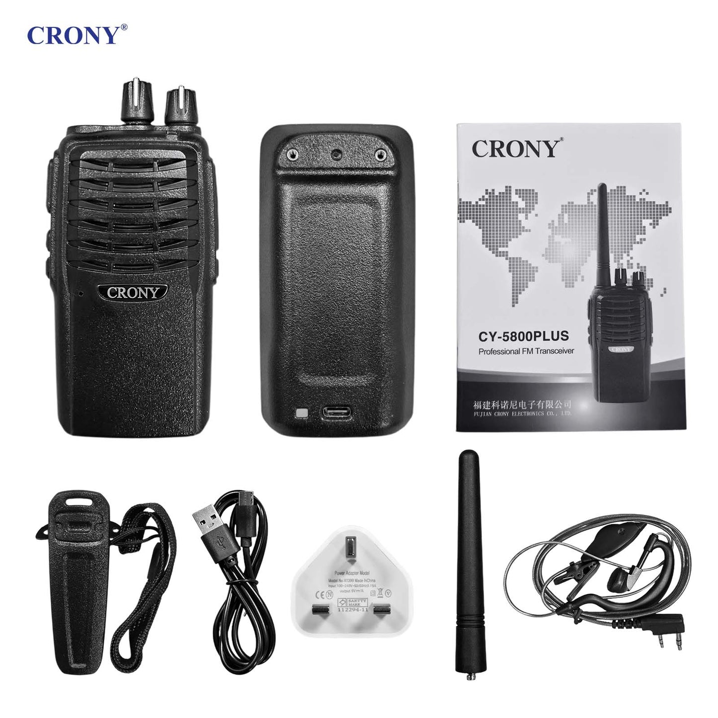 CY5800 TYPE-C Walkie Talkie (single unit)
