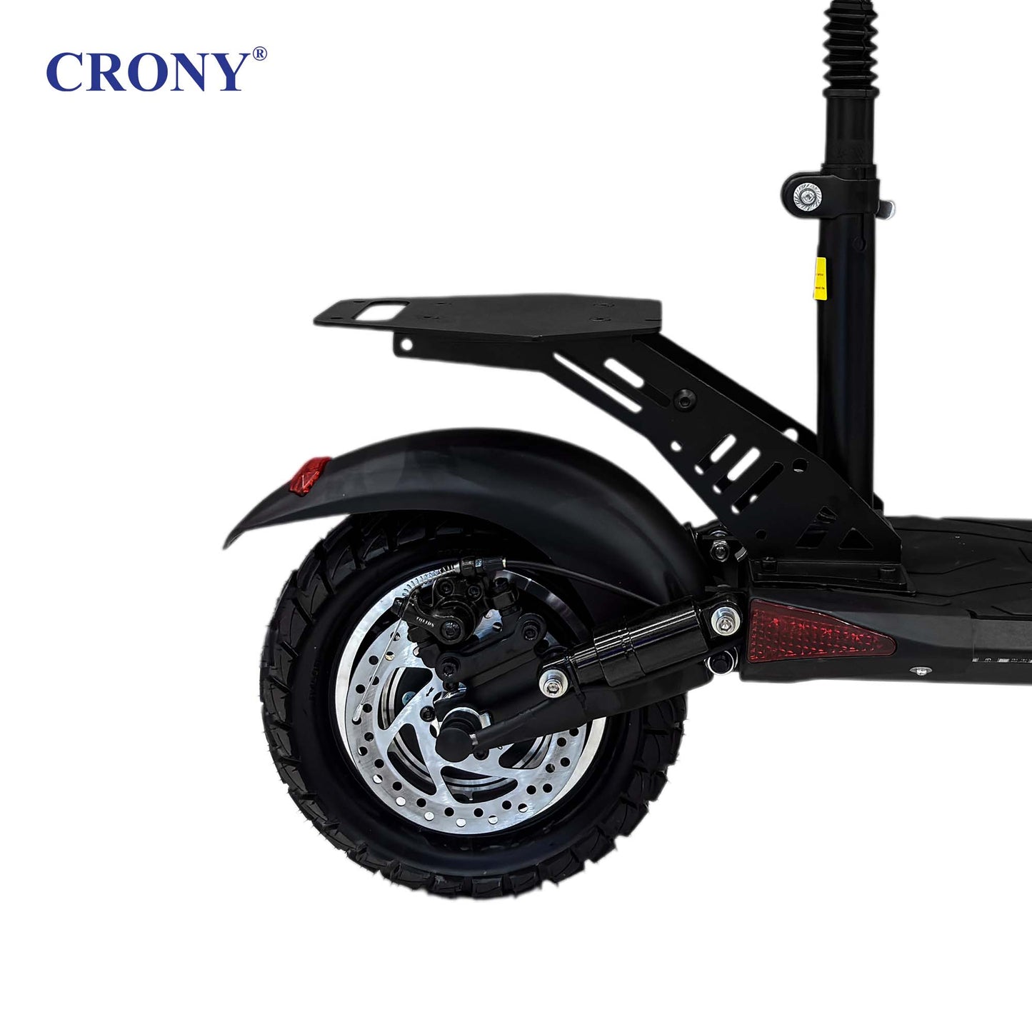 CRONY V10 Big Display+Seat Electric Scooter 1200W Motor 48V/14AH Battery 25-35KM Range Disc Brakes Front/Rear Suspension