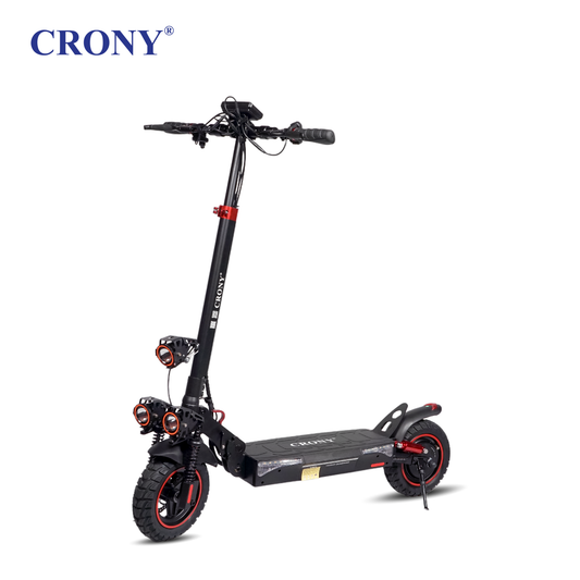 CRONY T4 big display high speed E-scooter Triple LED Headlamps Foldable Design