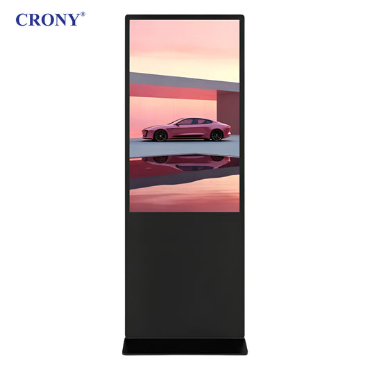 CRONY  TX43-2 Portable Smart Display | Full HD 1920×1080 | Android 11 / Windows 11 | 2GB RAM + 32GB ROM | Wi-Fi & Bluetooth | Folding Stand with Wheels | IP65 Waterproof | 24/7 Operation