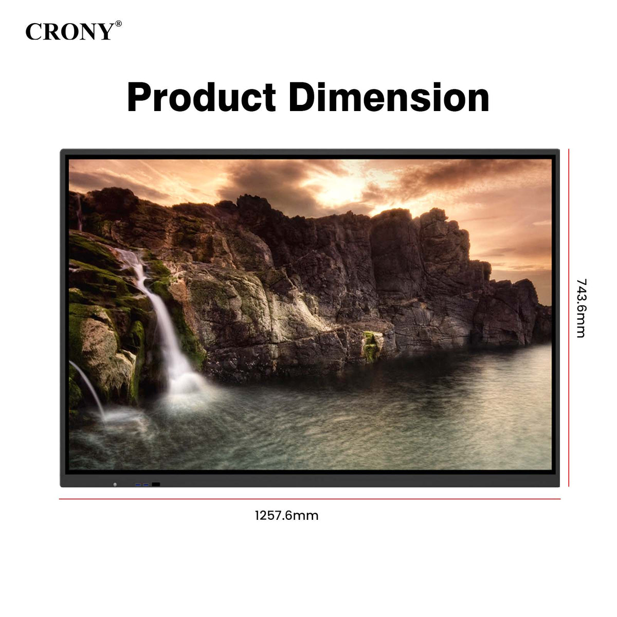 CRONY TX55-1 55 4K Interactive Whiteboard,4K Touch Screen,1-Year Local Warranty