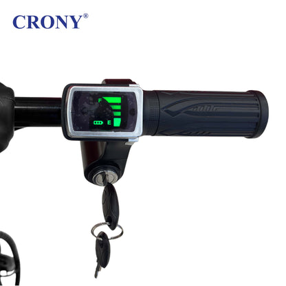 CRONY JL005-03-01 8-inch Mini Harley is a compact electric motorcycle designed for stylish and comfortable urban commuting. Powered by a 250W motor