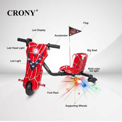 كروني JL009-8-02 سيارة انزلاق من نوع V بحجم 6.5 بوصة سكوتر انزلاق صغير للأطفال