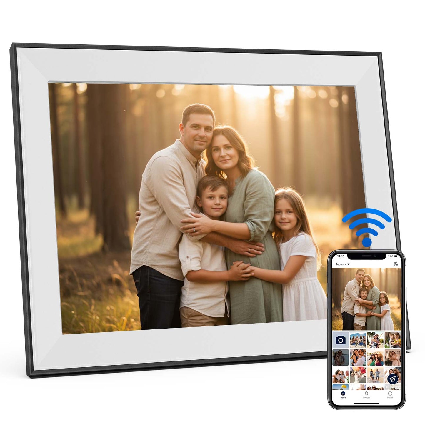 CRONY  JT16.2M-102 16.2 Inch WIFI Digital Photo Frame Android WiFi Cloud Digital Photo Frame – 32GB Touch Screen Display (JT162M-I02)
