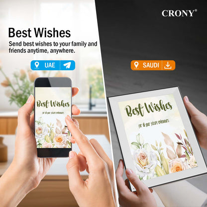 CRONY  JT16.2M-102 16.2 Inch WIFI Digital Photo Frame Android WiFi Cloud Digital Photo Frame – 32GB Touch Screen Display (JT162M-I02)