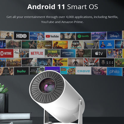 جهاز عرض أسطواني CRONY K1 محمول، مسرح منزلي صغير بدقة 720P، جهاز عرض أندرويد مع واي فاي، بلوتوث، HDMI، USB، 120 لومن، جهاز عرض أفلام داخلي للأطفال والعائلة