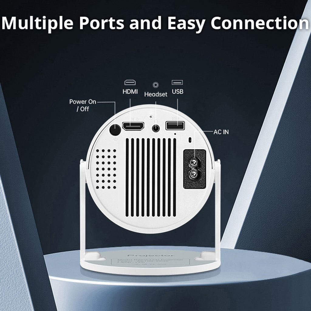 جهاز عرض أسطواني CRONY K1 محمول، مسرح منزلي صغير بدقة 720P، جهاز عرض أندرويد مع واي فاي، بلوتوث، HDMI، USB، 120 لومن، جهاز عرض أفلام داخلي للأطفال والعائلة