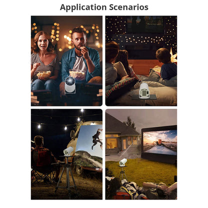 جهاز عرض أسطواني CRONY K1 محمول، مسرح منزلي صغير بدقة 720P، جهاز عرض أندرويد مع واي فاي، بلوتوث، HDMI، USB، 120 لومن، جهاز عرض أفلام داخلي للأطفال والعائلة