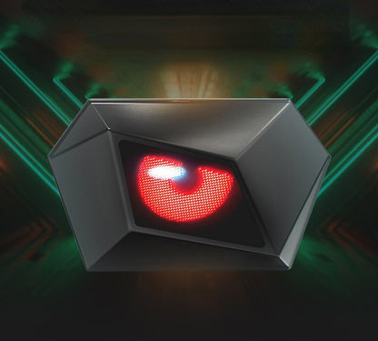 حقيبة ظهر عرض LED عين الشيطان من CRONY حقيبة سفر عين الشيطان بلوتوث مقاومة للماء غلاف صلب حقيبة ظهر فارس LED رائعة لركوب الدراجات النارية