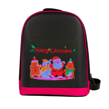 CRONY LED display backpack R1 motorcycle backpack with customizable programmable smart light-up digital display