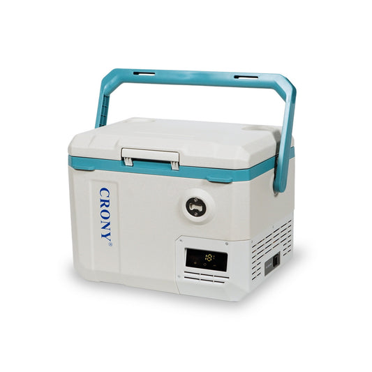 ثلاجة سيارة CRONY MC15 بسعة 15 لتر/تيار مستمر/تيار متردد شاشة LED فتحات تثبيت الحبال