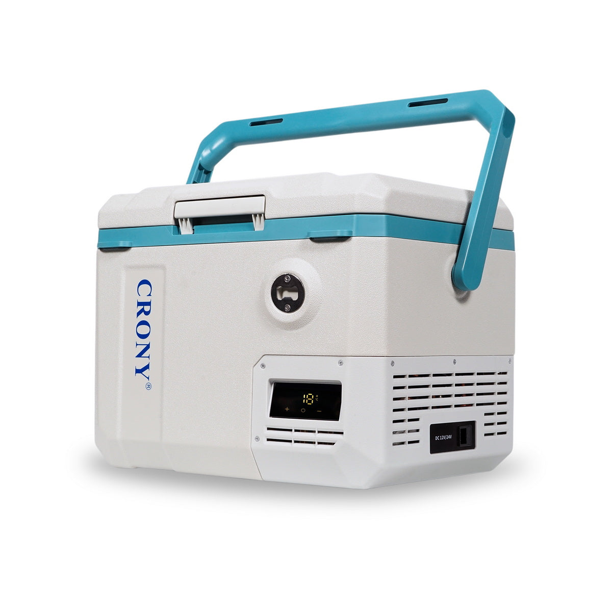 ثلاجة سيارة CRONY MC15 بسعة 15 لتر/تيار مستمر/تيار متردد شاشة LED فتحات تثبيت الحبال