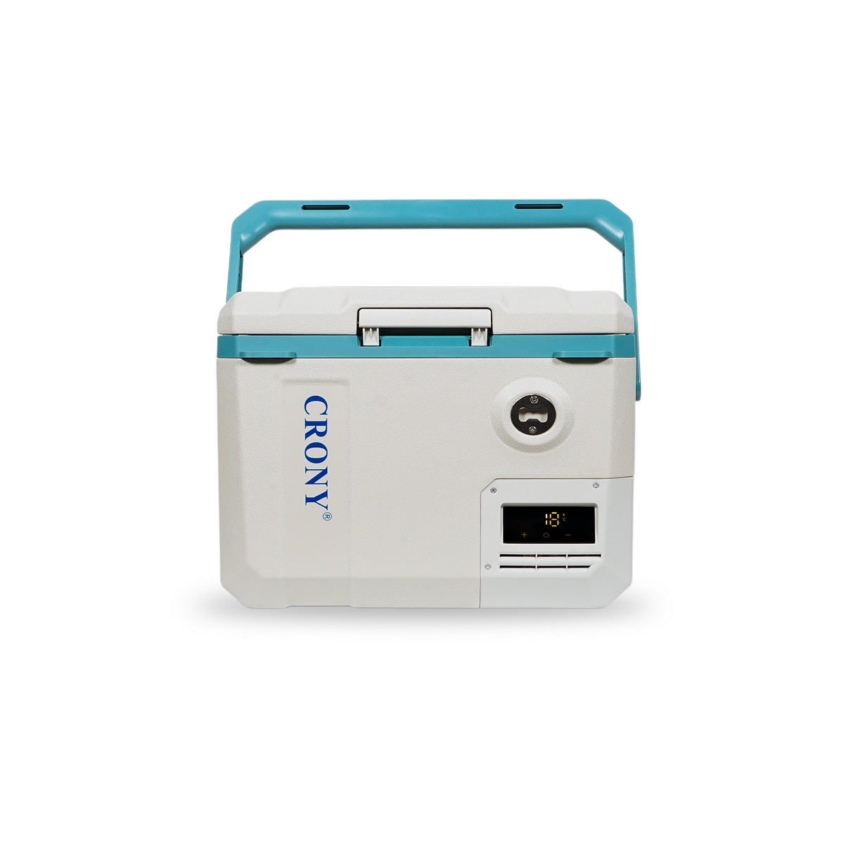 ثلاجة سيارة CRONY MC15 بسعة 15 لتر/تيار مستمر/تيار متردد شاشة LED فتحات تثبيت الحبال