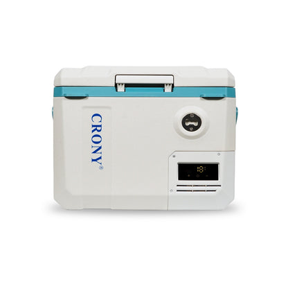 ثلاجة سيارة CRONY MC15 بسعة 15 لتر/تيار مستمر/تيار متردد شاشة LED فتحات تثبيت الحبال