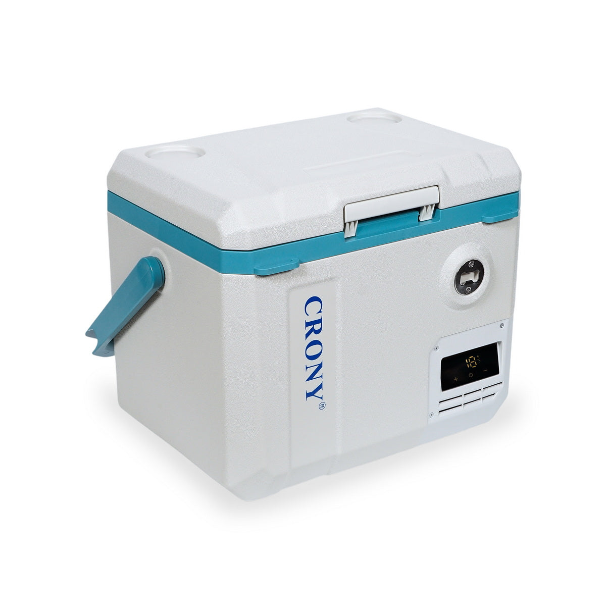 ثلاجة سيارة CRONY MC20 بسعة 20 لتر/تيار مستمر/تيار متردد فتاحة زجاجات حامل أكواب سياج سلكي قابل للإزالة